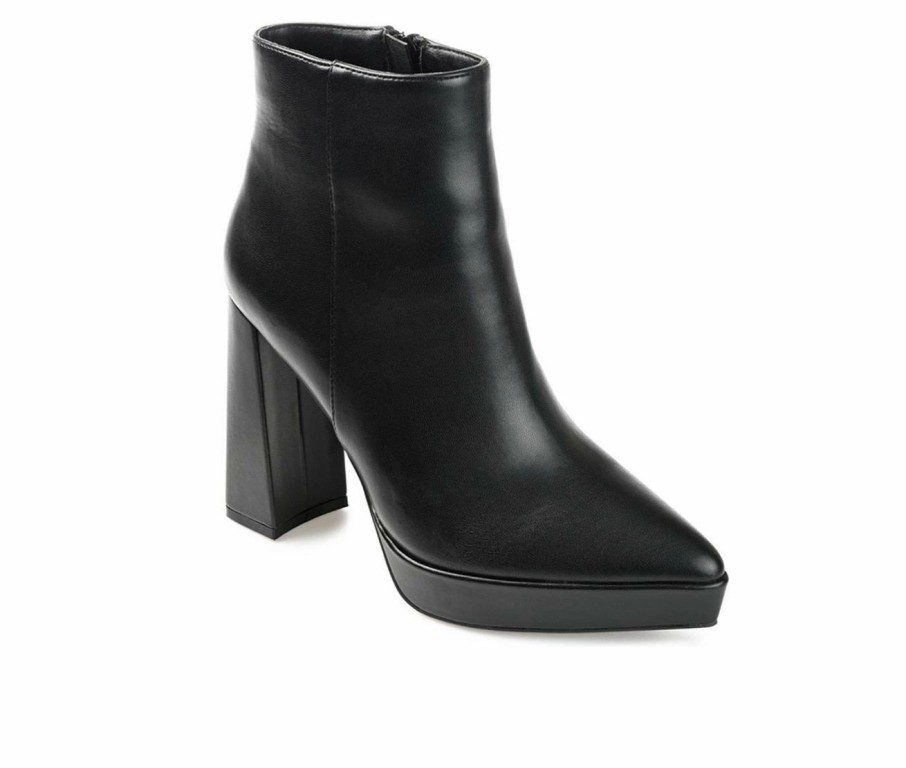 Heeled Boots * | Top 10 Women'S Journee Collection Marnnie Heeled Platform Booties Black