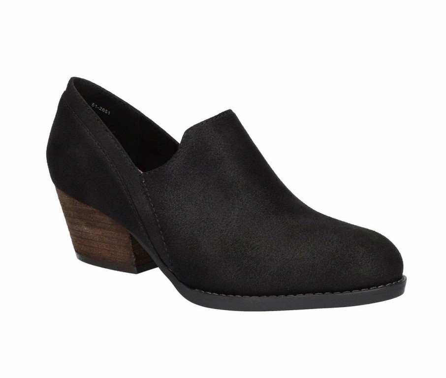 Ankle Boots And Booties * | New Women'S Bella Vita Nakia Heeled Low Cut Booties Black