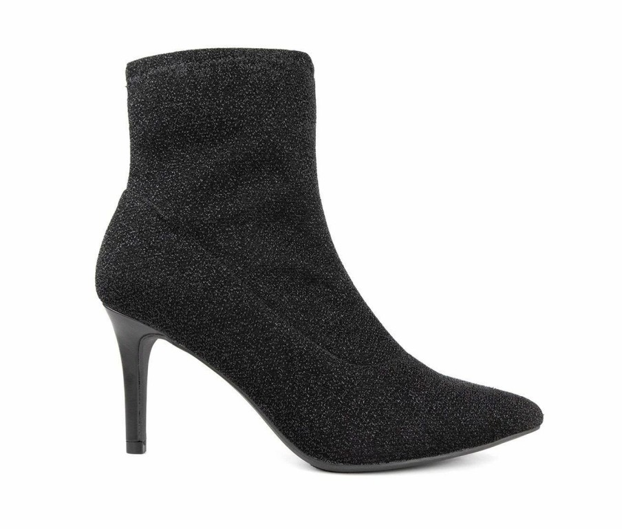 Stiletto Heels * | Brand New Women'S Jones Ny Macee Heeled Booties Black