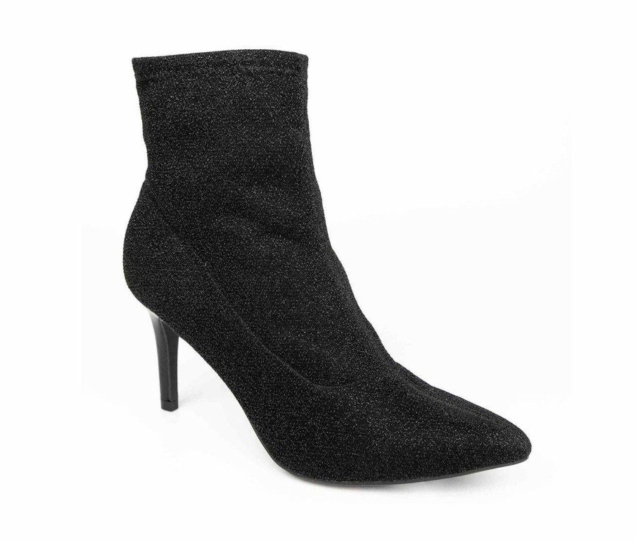 Stiletto Heels * | Brand New Women'S Jones Ny Macee Heeled Booties Black