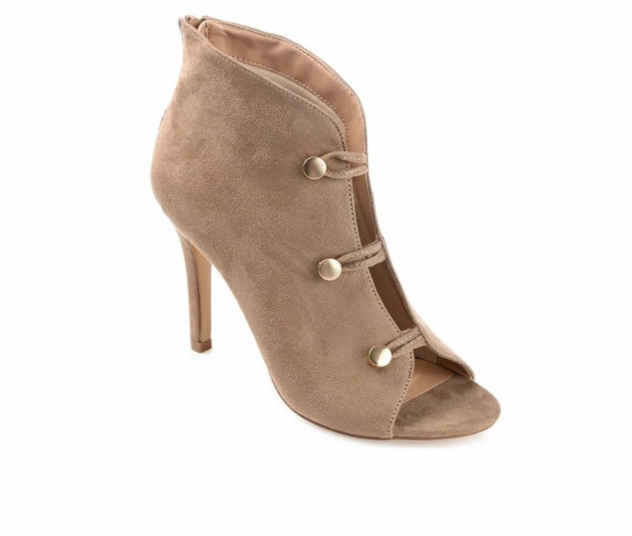 Stiletto Heels * | Budget Women'S Journee Collection Brecklin Stiletto Booties Beige