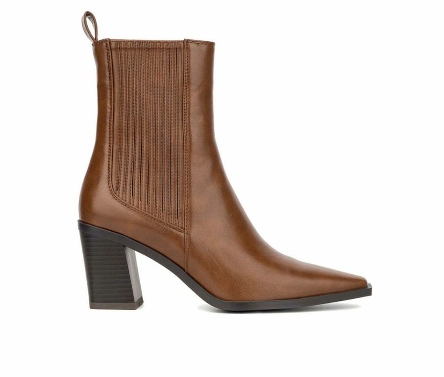 Heeled Boots * | Cheapest Women'S Torgeis Emilia Booties Cognac