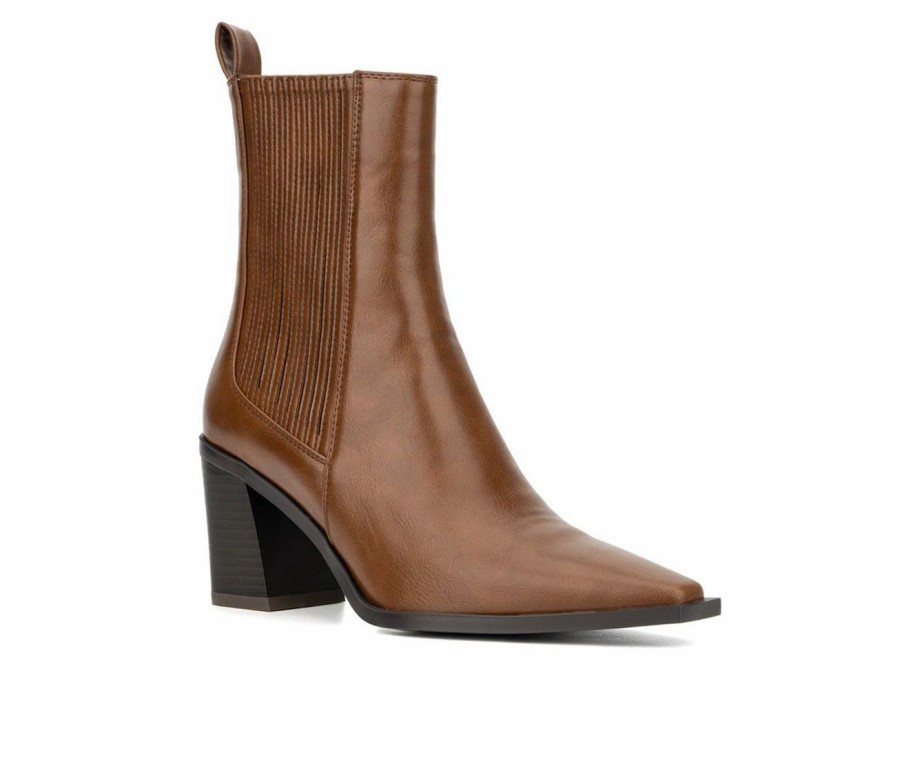 Heeled Boots * | Cheapest Women'S Torgeis Emilia Booties Cognac