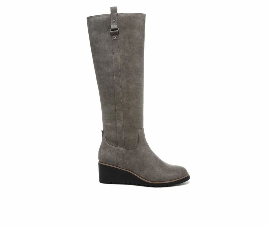 Knee High And Riding Boots * | Hot Sale Women'S Lifestride Zeppelin Knee High Boots Ash Grey