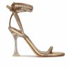 Heeled Sandals * | Promo Women'S Nine West Zing Dress Sandals Gold