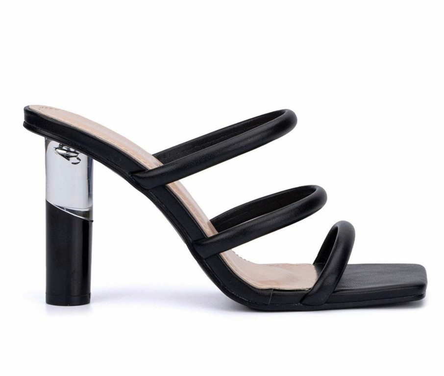 Heeled Sandals * | Best Deal Women'S Olivia Miller Alissa Dress Sandals Black