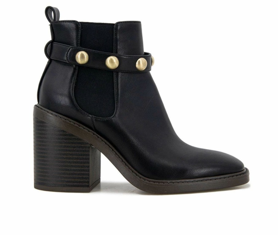 Heeled Boots * | Buy Women'S Kensie Karmela Heeled Booties Black