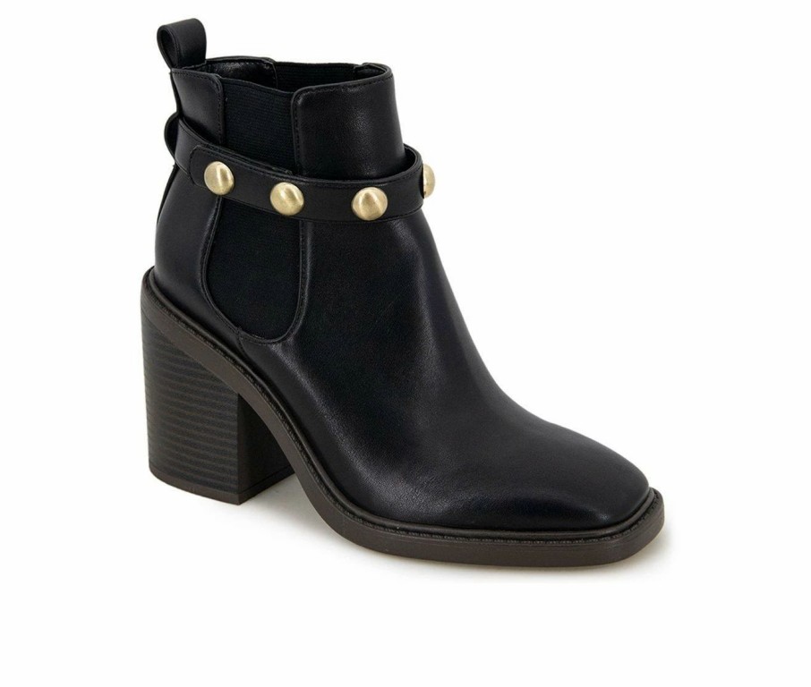 Heeled Boots * | Buy Women'S Kensie Karmela Heeled Booties Black