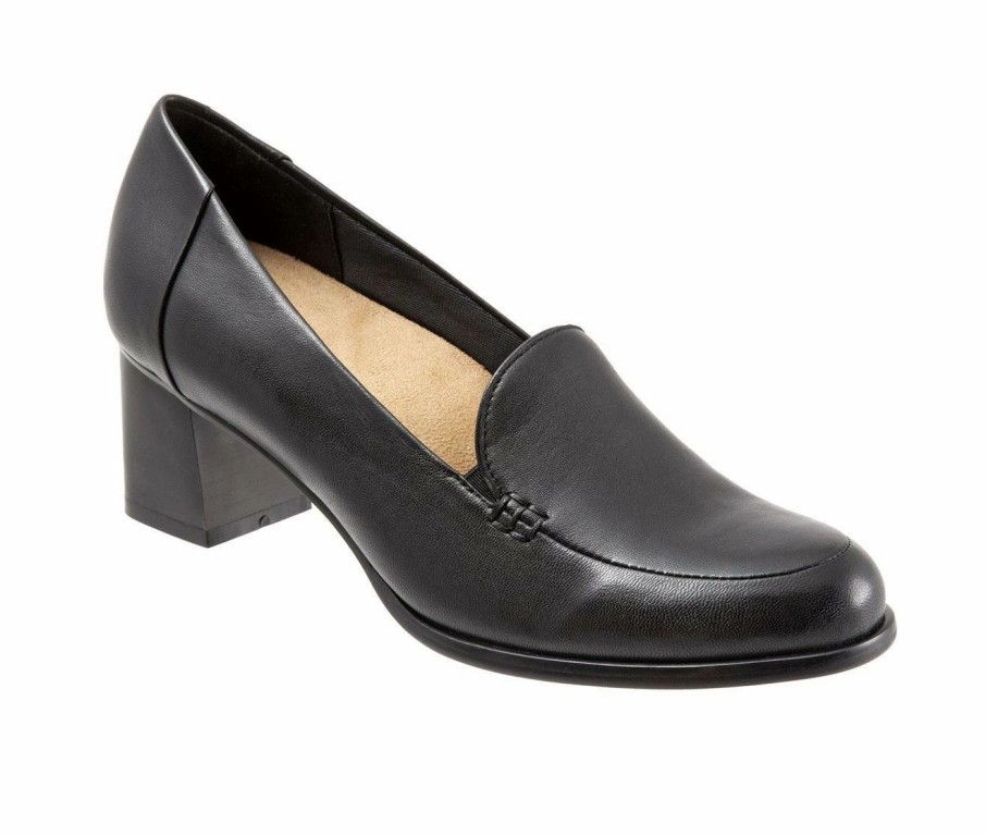 Block Heels * | Budget Women'S Trotters Quincy Pumps Black