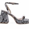 Block Heels * | Cheap Women'S London Rag Such Flirt Block Heel Dress Sandals Black