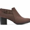 Heeled Boots * | Hot Sale Women'S White Mountain Noah Heeled Ankle Booties Dark Brown