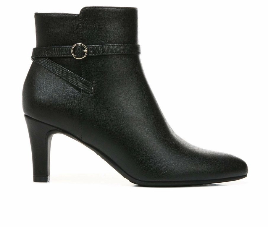 Heeled Boots * | New Women'S Lifestride Guild Heeled Ankle Booties Black