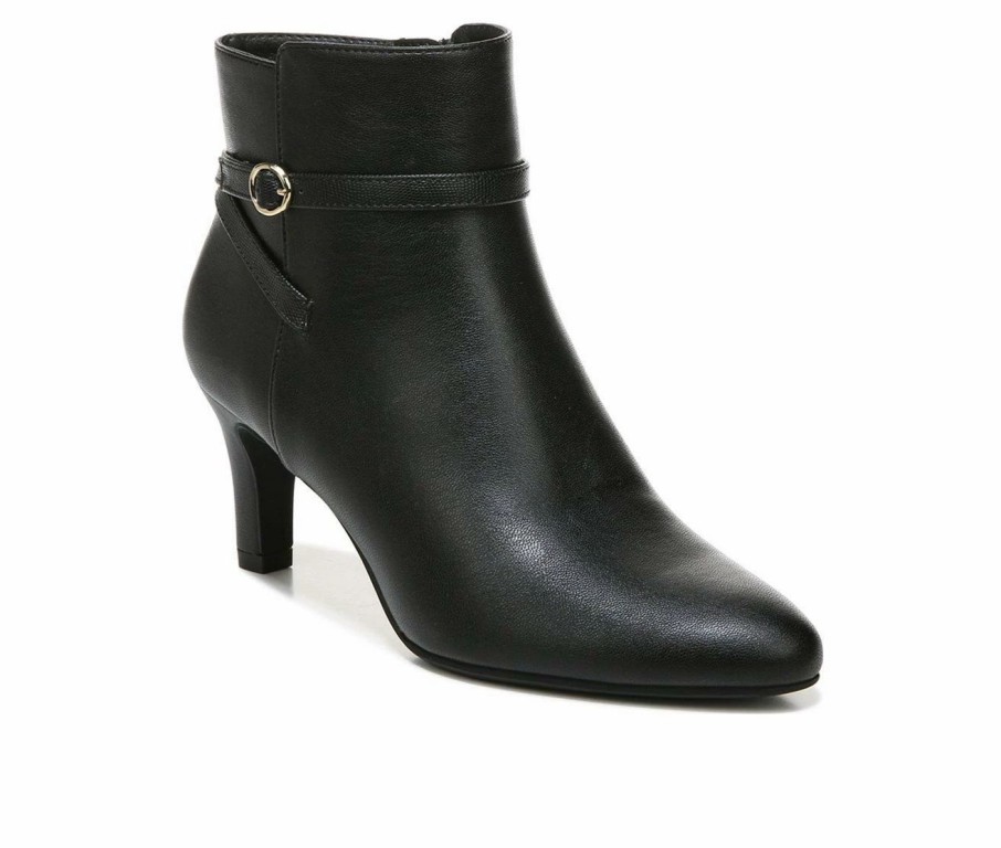 Heeled Boots * | New Women'S Lifestride Guild Heeled Ankle Booties Black