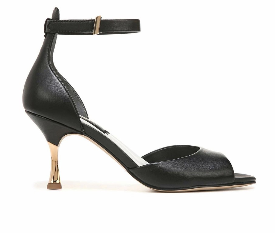 Heeled Sandals * | Top 10 Women'S Franco Sarto Rosie Pumps Black Leather