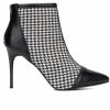 Stiletto Heels * | Flash Sale Women'S New York And Company Charlie Heeled Booties Black/White