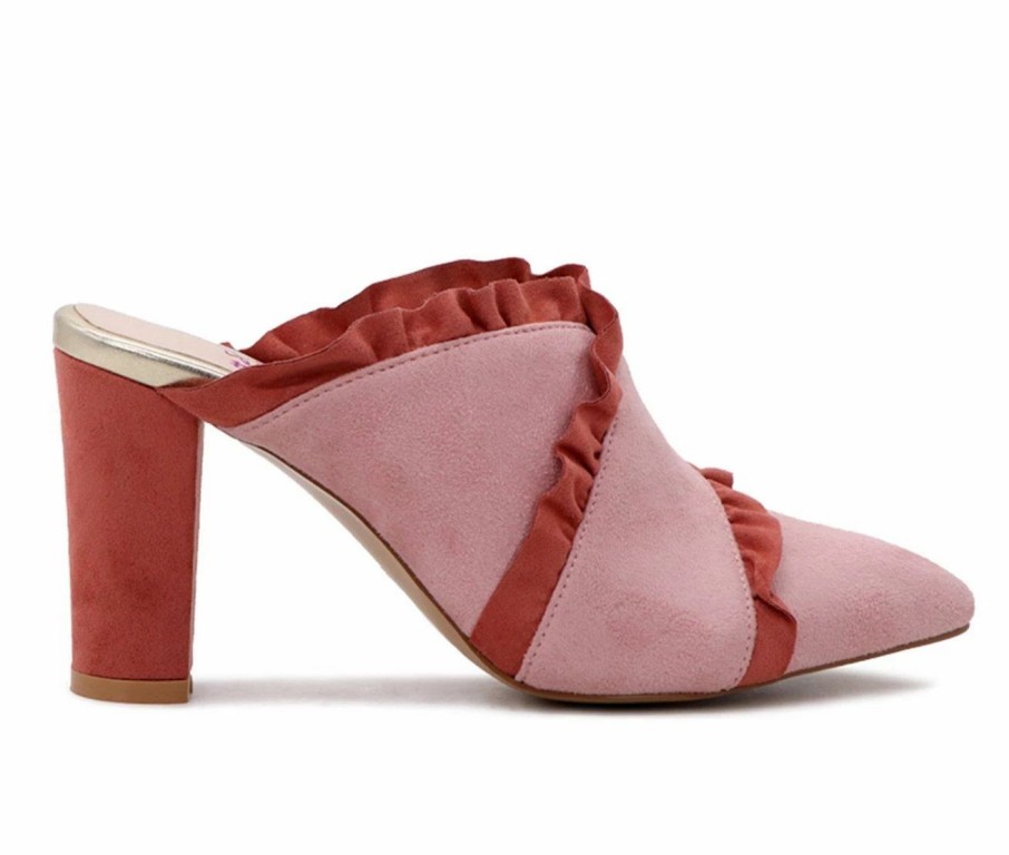 Block Heels * | Brand New Women'S London Rag Venessa Pumps Blush