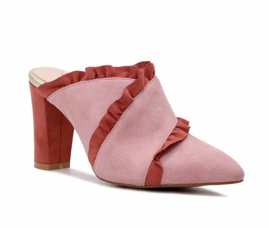 Block Heels * | Brand New Women'S London Rag Venessa Pumps Blush