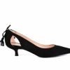 Pumps * | Hot Sale Women'S Journee Collection Bindi Kitten Heel Pumps Black