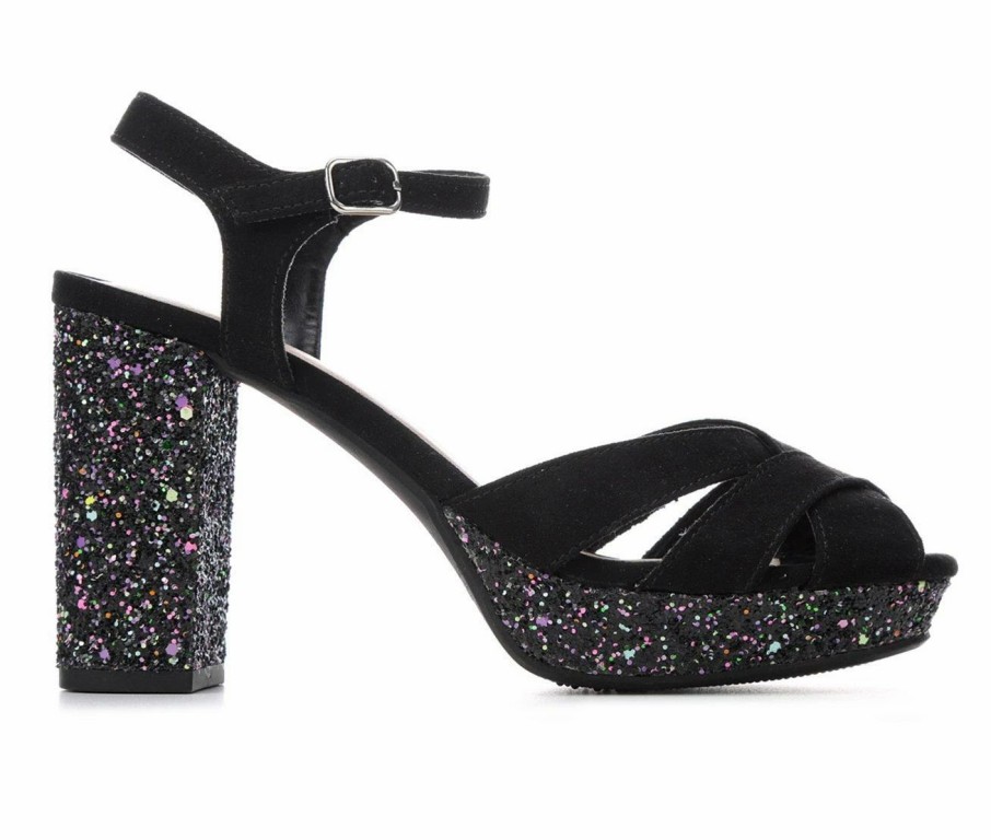 Platform Heels * | Promo Women'S Jellypop Elenore 3 Dress Sandals Black Multi