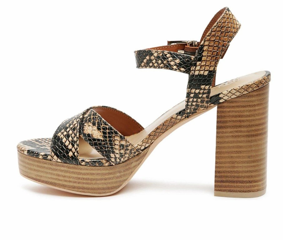 Heeled Sandals * | Flash Sale Women'S Rag & Co Chypre Dress Sandals Tan