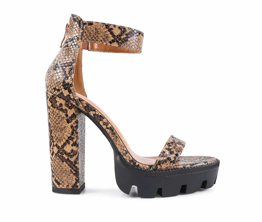 Heeled Sandals * | Best Reviews Of Women'S London Rag Rattle Platform Dress Sandals Macchiato