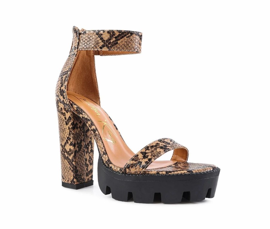 Heeled Sandals * | Best Reviews Of Women'S London Rag Rattle Platform Dress Sandals Macchiato