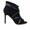 Stiletto Heels * | Best Pirce Women'S Journee Collection Samara Stiletto Peep Toe Booties Black