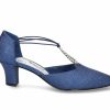 Pumps * | Hot Sale Women'S Easy Street Moonlight Pumps Navy Glitter