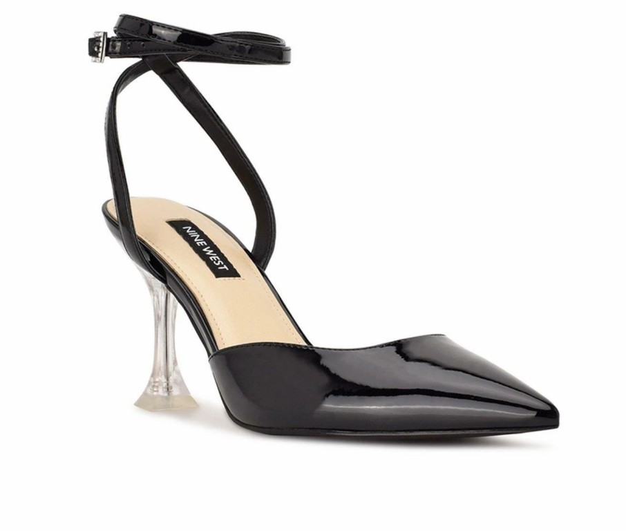 Pumps * | Flash Sale Women'S Nine West Harlowe Pumps Black Patent