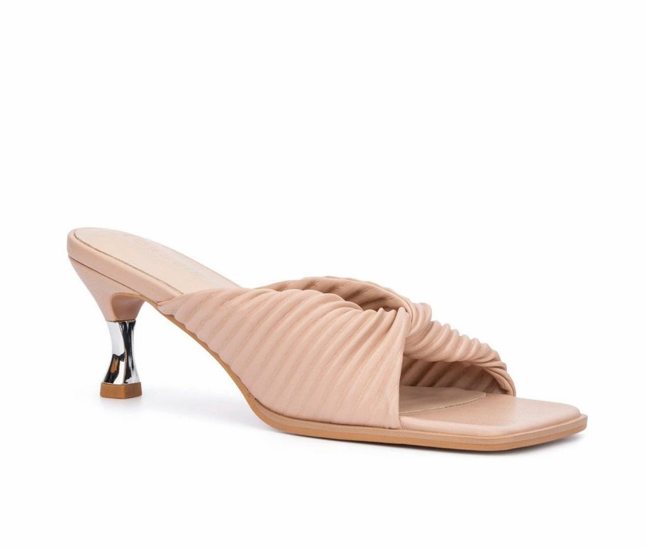 Heeled Sandals * | New Women'S Torgeis Passion Dress Sandals Beige