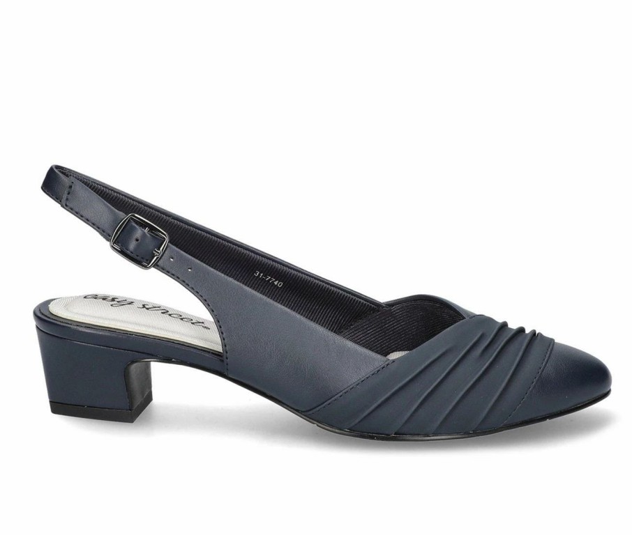 Pumps * | Wholesale Women'S Easy Street Bates Pumps Navy