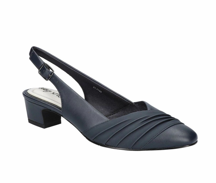 Pumps * | Wholesale Women'S Easy Street Bates Pumps Navy