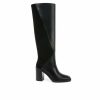 Knee High And Riding Boots * | Best Reviews Of Women'S Franco Sarto Stevie Tall Knee High Heeled Boots Black