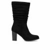 Heeled Boots * | Best Reviews Of Women'S New York And Company Amena Mid Calf Heeled Boots Black