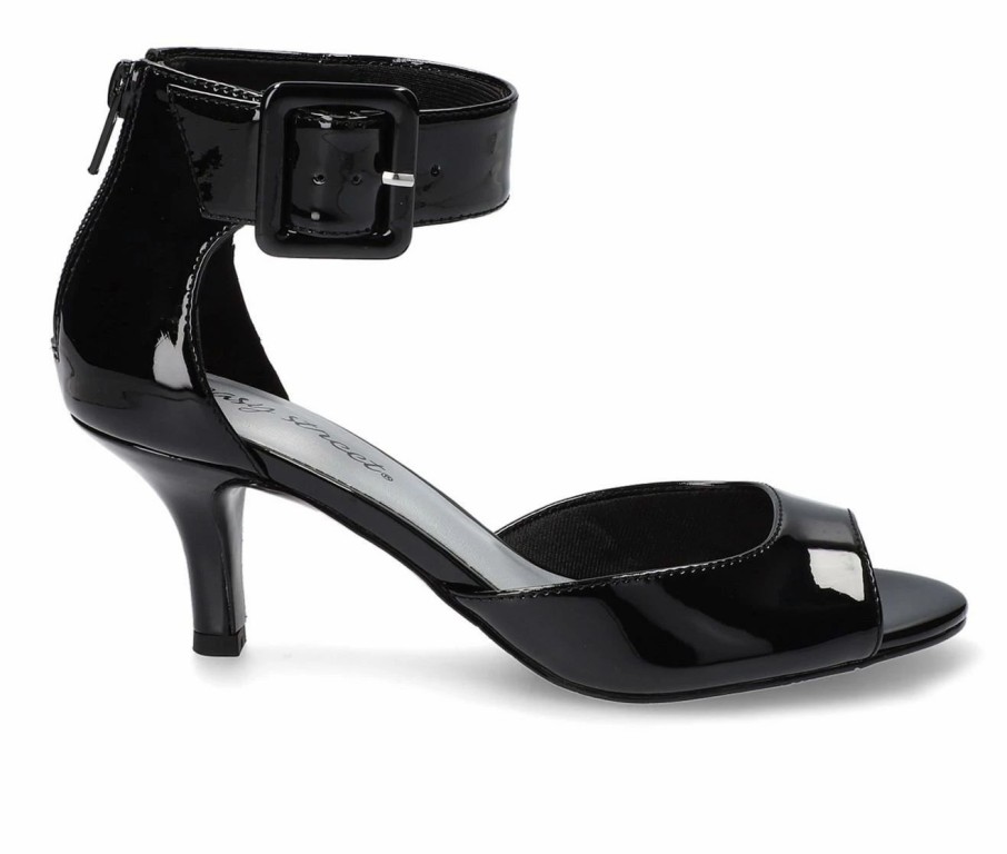 Pumps * | Top 10 Women'S Easy Street Baloo Pumps Black Patent