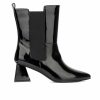 Heeled Boots * | Outlet Women'S Fashion To Figure Danica Heeled Ankle Booties Black Wide