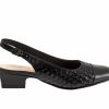 Pumps * | Promo Women'S Trotters Dea Woven Slingback Pumps Black