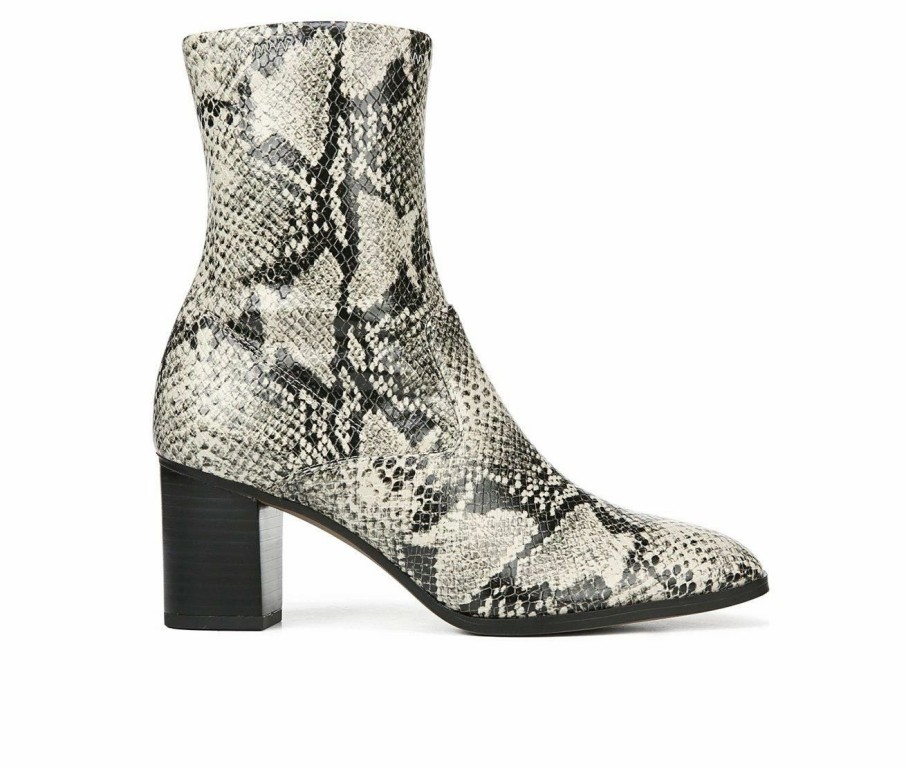 Ankle Boots And Booties * | Cheap Women'S Franco Sarto Indigo Stretch Booties Snake