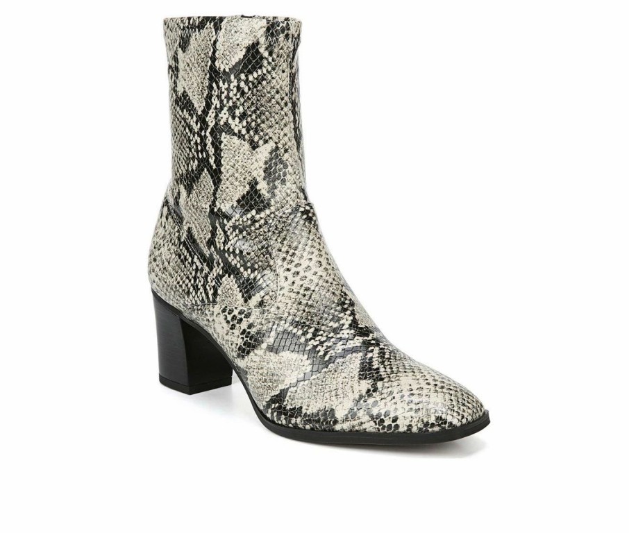 Ankle Boots And Booties * | Cheap Women'S Franco Sarto Indigo Stretch Booties Snake