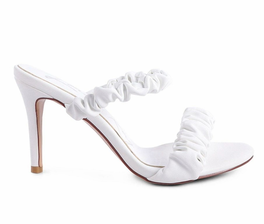 Stiletto Heels * | Wholesale Women'S London Rag Qualie Stiletto Dress Sandals White