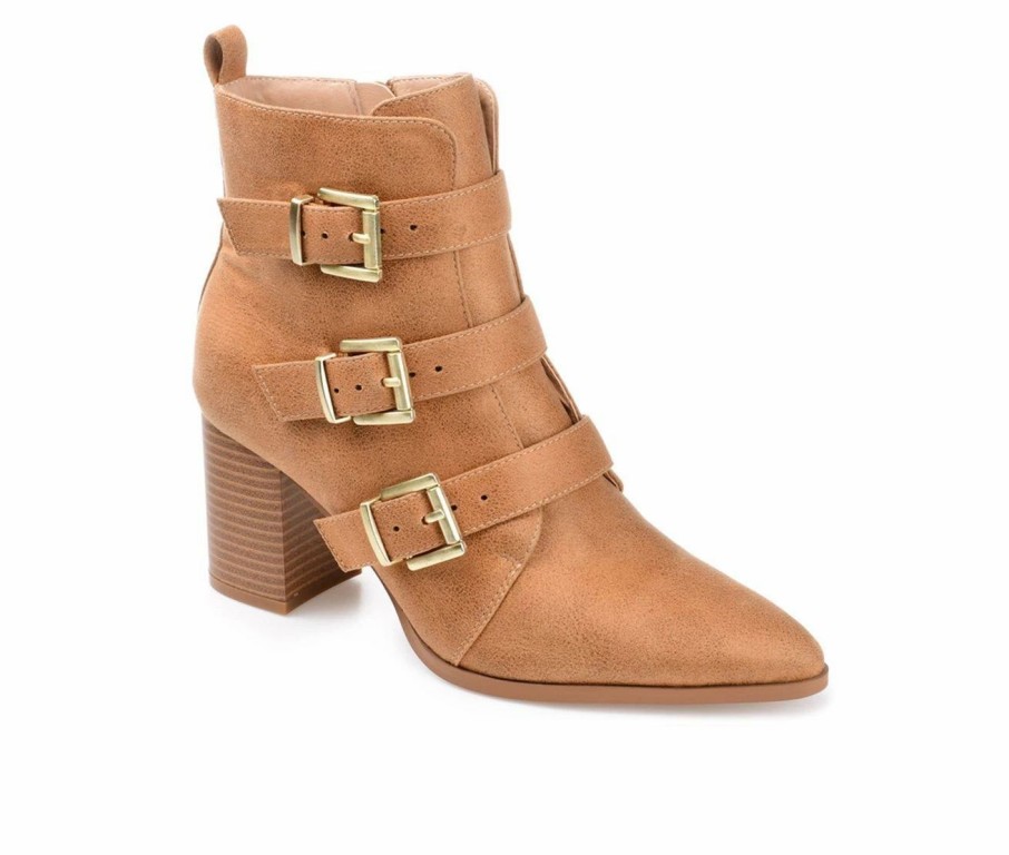 Heeled Boots * | Top 10 Women'S Journee Collection Winsley Booties Tan