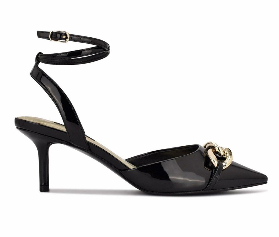 Pumps * | Top 10 Women'S Nine West Arnice Pumps Black Patent