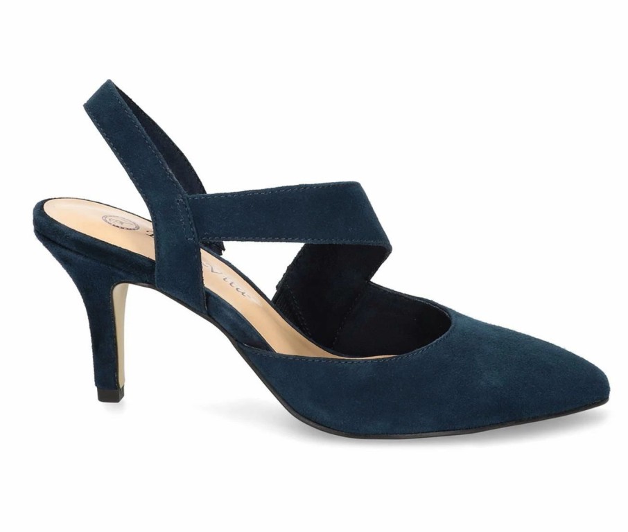 Pumps * | Best Deal Women'S Bella Vita Arabella Pumps Navy