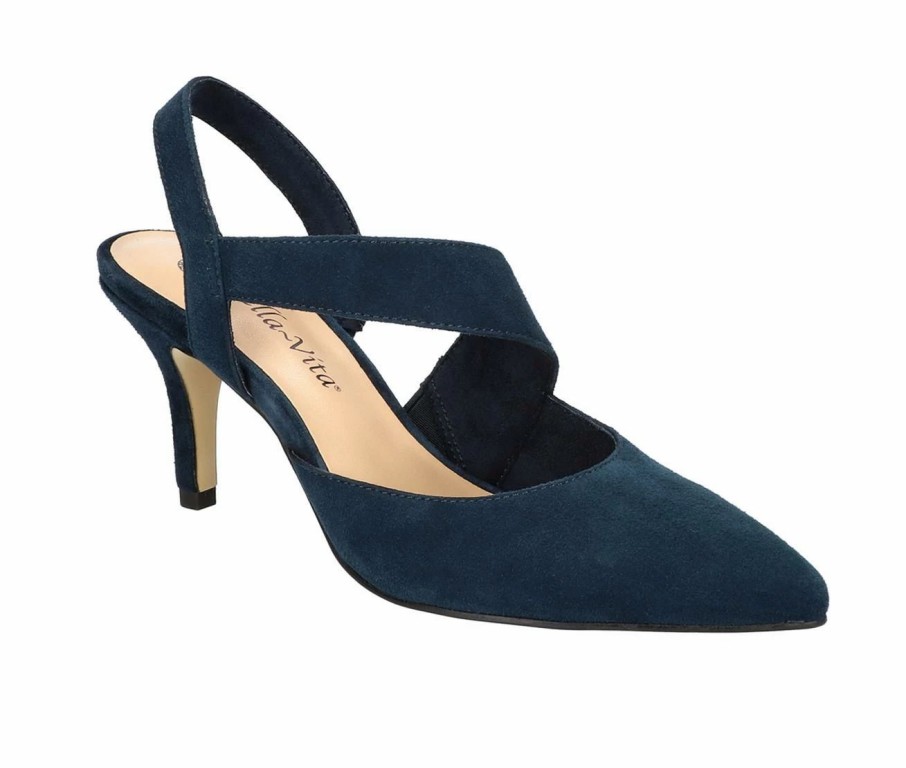 Pumps * | Best Deal Women'S Bella Vita Arabella Pumps Navy