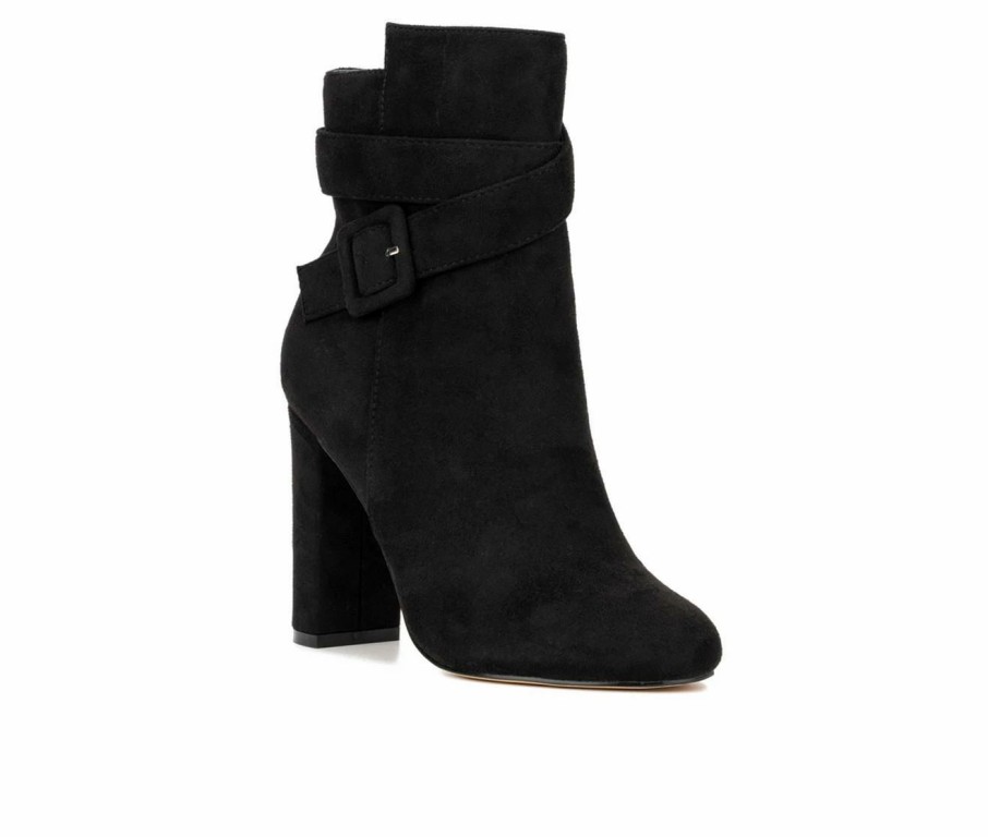 Heeled Boots * | Promo Women'S New York And Company Luella Heeled Booties Black