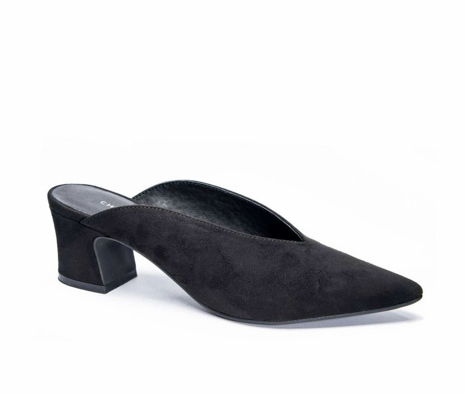 Pumps * | Best Reviews Of Women'S Chinese Laundry Pollie Mule Heels Black