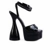 Platform Heels * | Outlet Women'S London Rag Drop Dead Platform Dress Sandals Black