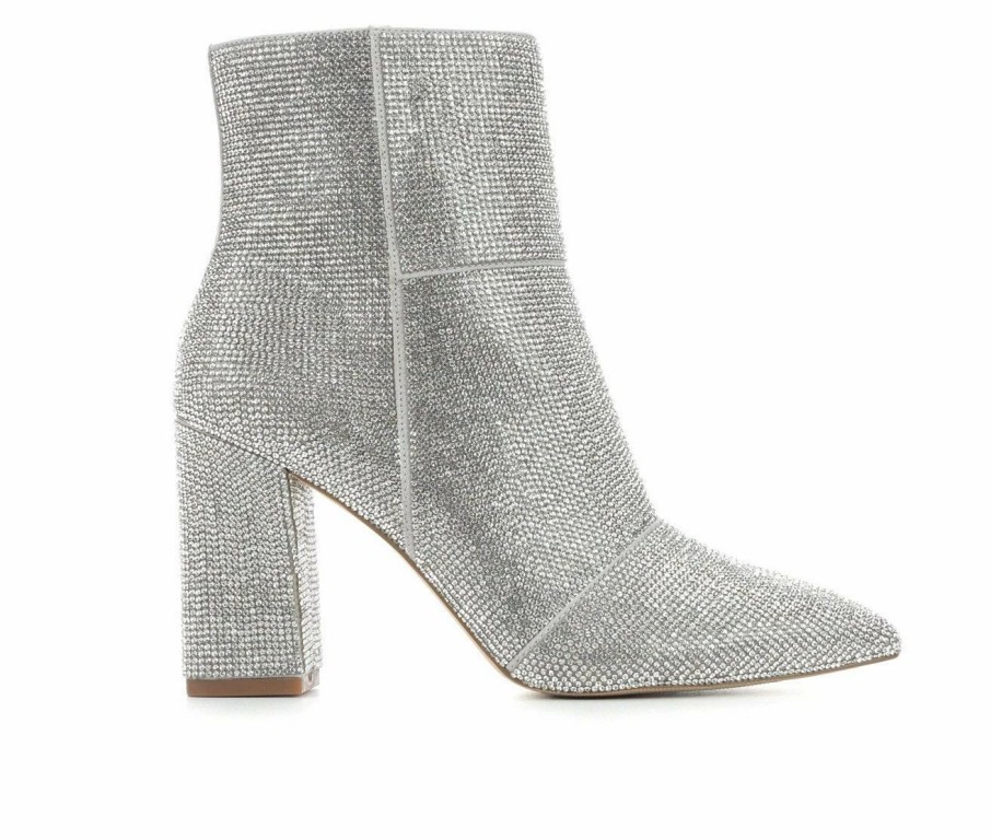 Ankle Boots And Booties * | Outlet Women'S Madden Girl Flex Booties Silver