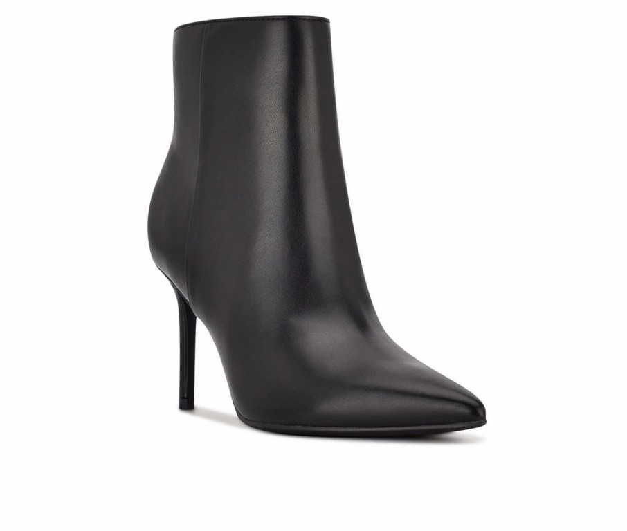 Heeled Boots * | Best Sale Women'S Nine West Gurly Heeled Booties Black