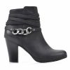 Heeled Boots * | Outlet Women'S White Mountain Samuel Heeled Booties Black Suede